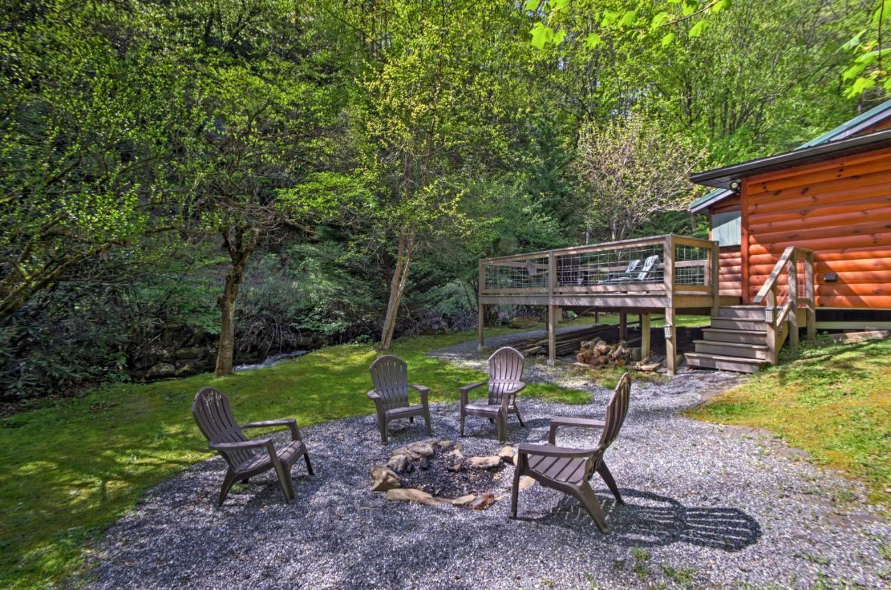 Bryson City Cabin With Fire Pit On Coopers Creek! Екстер'єр фото